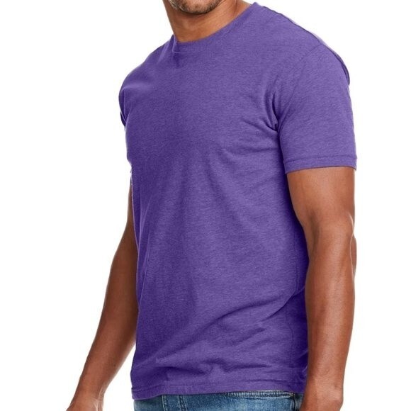 Unisex Next Level Apaprel Purple Tee Act With Integrity Size Medium NWOT - Picture 7 of 10